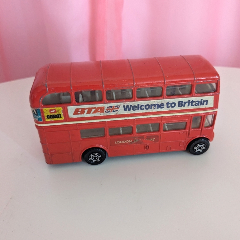 Red London Double Decker Bus Toy